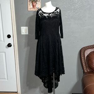 Women's Elegant Cocktail Dress  size L - black